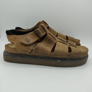 Nunn Bush Leather Ankle Strap Fisherman Sandals